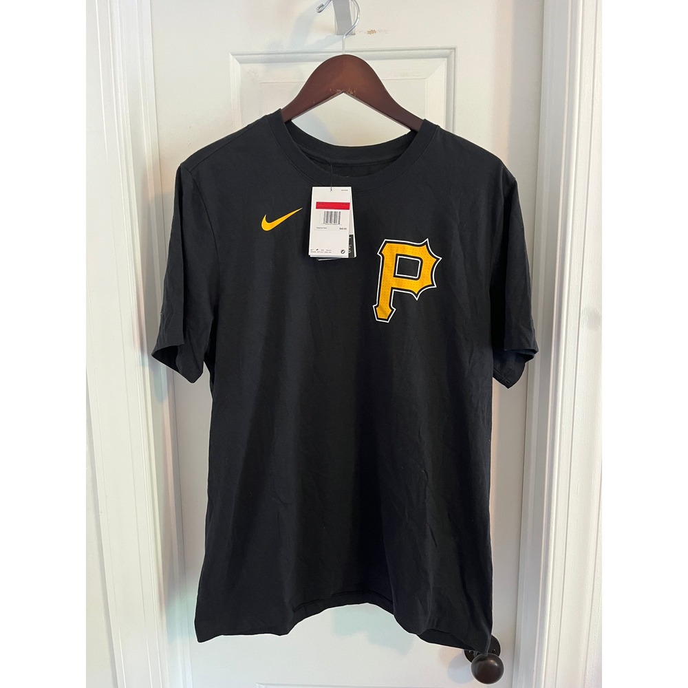 Nike Mens Pittsburgh Pirates Paul Skenes 30 MLB Baseball T-Shirt Black Large NWT